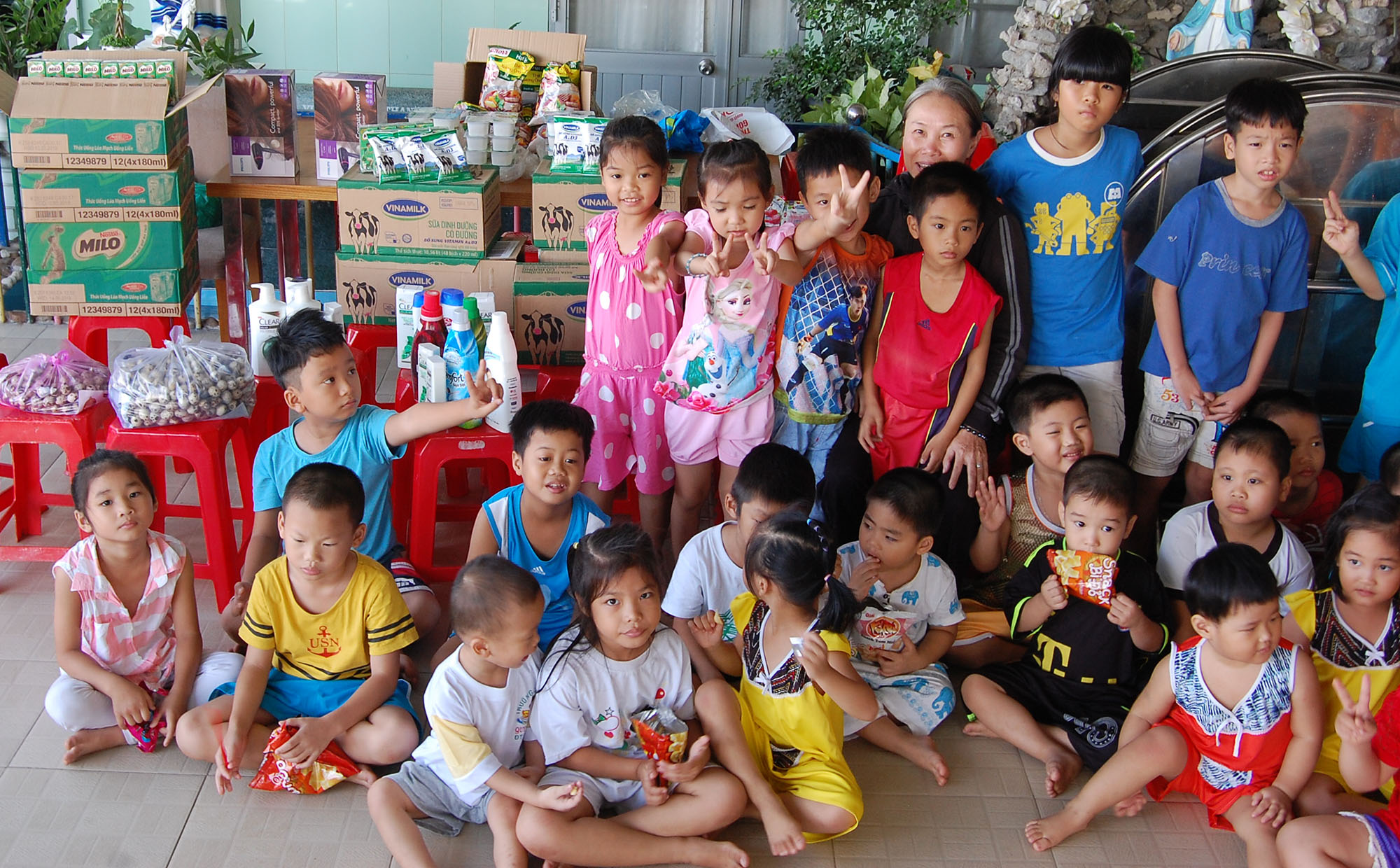 Children at the orphanage